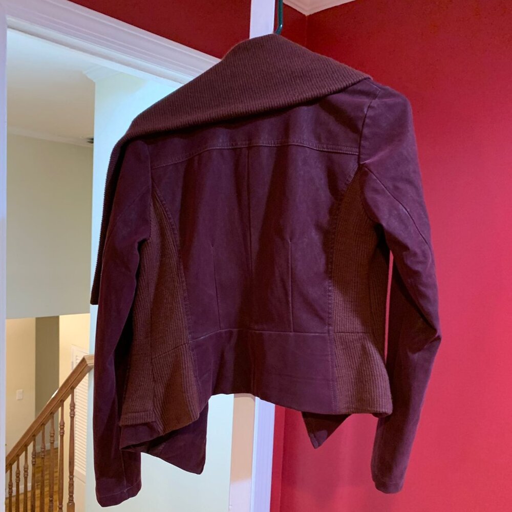 JOUJOU Faux Red Suede Jacket